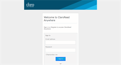 Desktop Screenshot of clarospeakweb.com