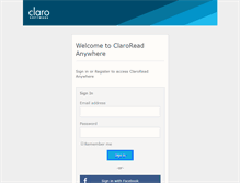Tablet Screenshot of clarospeakweb.com